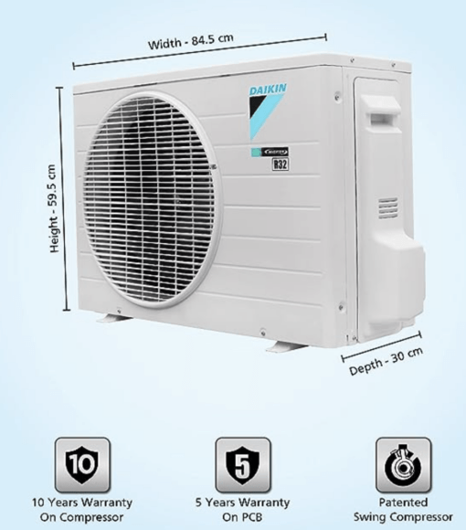 Daikin 1.5 Ton 5 Star Inverter Split AC (Copper,2022,FTKM50U,White) - Image 3